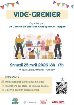 Vide-greniers du Comité de quartier Annecy, Novel, Teppes_Annecy