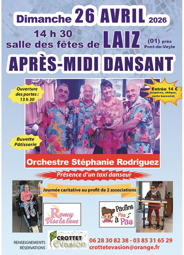 Affiche thé dansant - Crottet Evasion