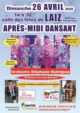 Affiche thé dansant - Crottet Evasion