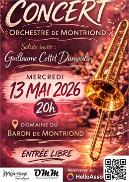 Ne manquez pas le Concert de l'Orchestre municipal de Montriond le 13 mai à 20h00 au Domaine du Baro