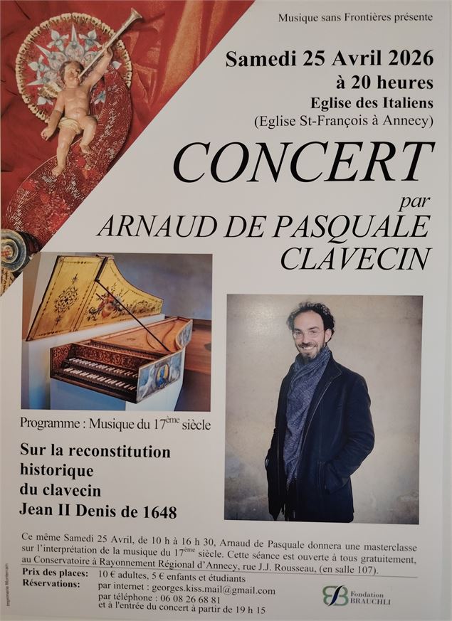 Concert de Arnaud de Pasquale, clavecin_Annecy - Musique sans frontières