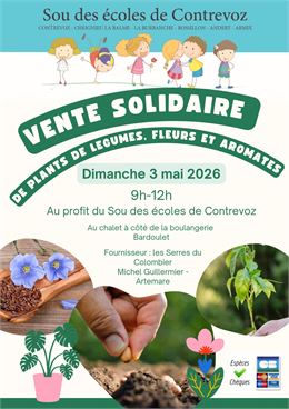 Vente solidaire de plants de légumes; fleurs et aromatiques_Contrevoz - Sou des Ecoles de Contrevoz