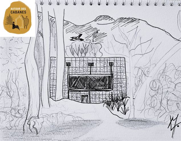croquis concours Festival des Cabanes 2024 - Marine C