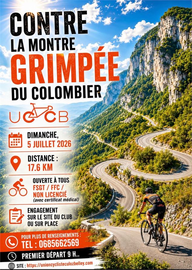 Course cycliste : Grimpée du Grand Colombier_Culoz-Béon - UCCB