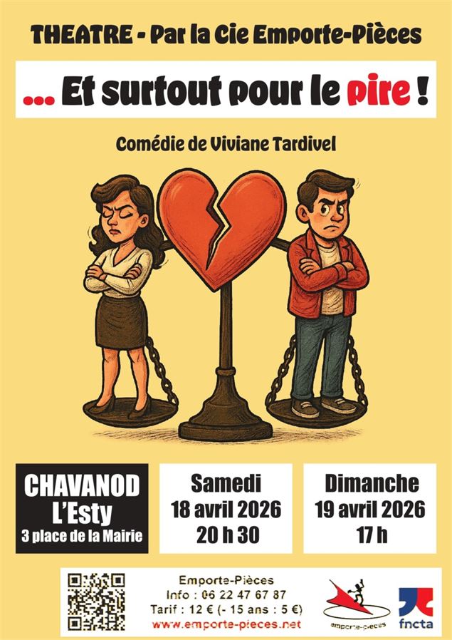 Théâtre : Et surtout pour le pire !_Chavanod - Compagnie Emporte-Pièces