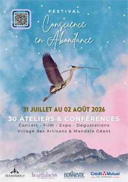 Affiche festival Conscience en Abondance - Conscience en Abondance