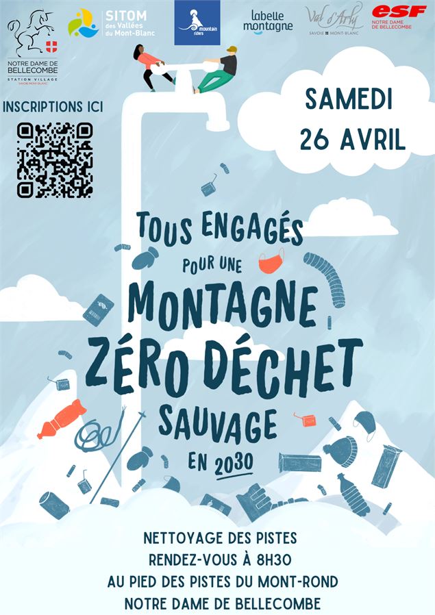 Affiche Montagne zéro déchet - OTI VA