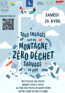 Affiche Montagne zéro déchet - OTI VA