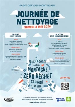 Journée de nettoyage 2026 - Tous engagés pour une montagne zéro déchet sauvage en 2030_Saint-Gervais