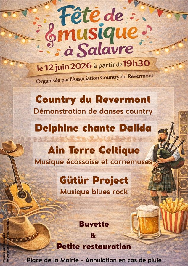 Fête de la Musique Salavre 2026 - Country du Revermont