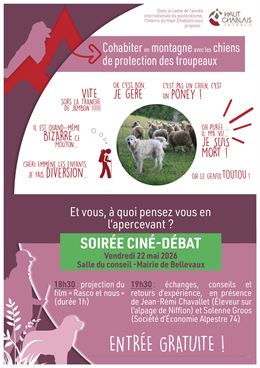 Soirée ciné-débat : Cohabiter en montagne avec les chiens de protection des troupeaux_Bellevaux