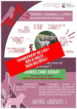 Soirée ciné-débat : Cohabiter en montagne avec les chiens de protection des troupeaux_Vailly