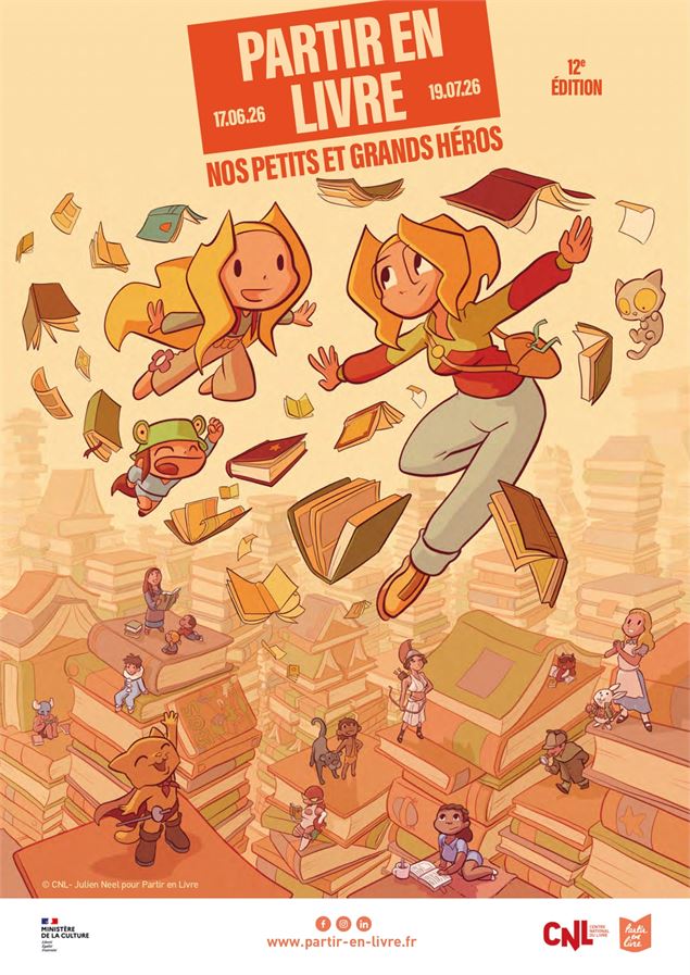 affiche officielle  - partir en livre