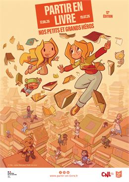 affiche officielle  - partir en livre