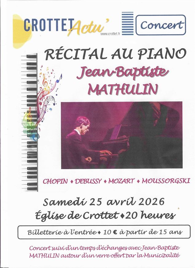 Affiche concert - Mairie Crottet