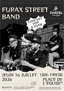 Concert Pop-Funk "Furax Street Band"_Châtel - Châtel Tourisme