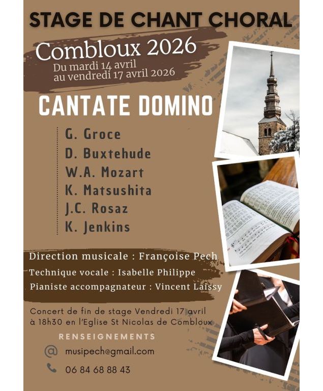 Cantate Domino - Concert de fin de stage_Combloux