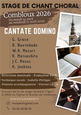 Cantate Domino - Concert de fin de stage_Combloux
