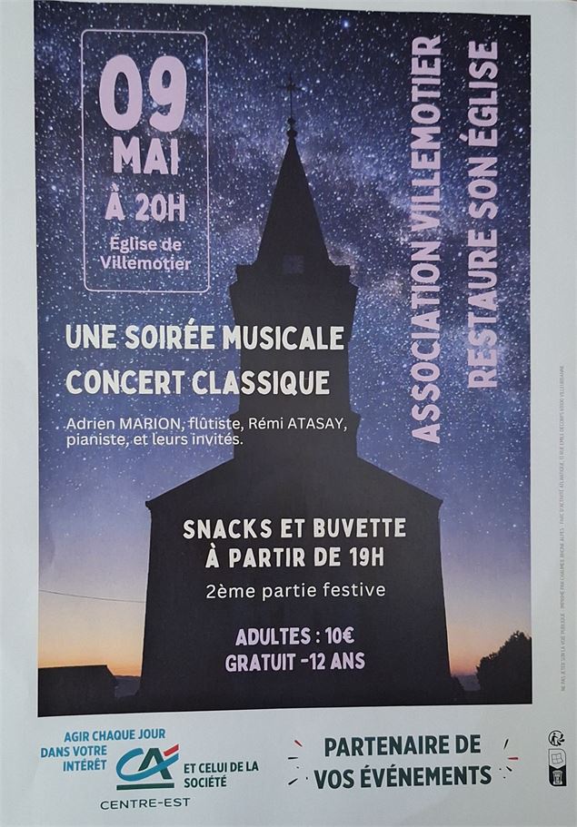 Affiche - Villemotier restaure son église