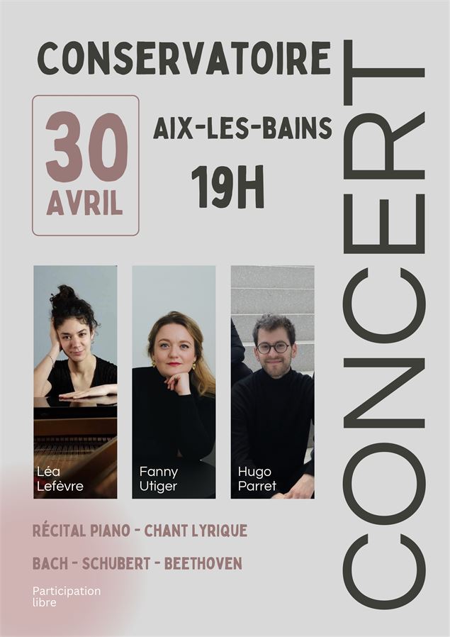 Concert Piano - Chant Lyrique - Hugo Parret