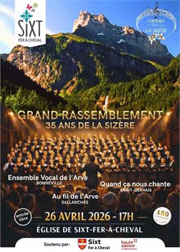 affiche grand rassemblement - Chorale La Sizère