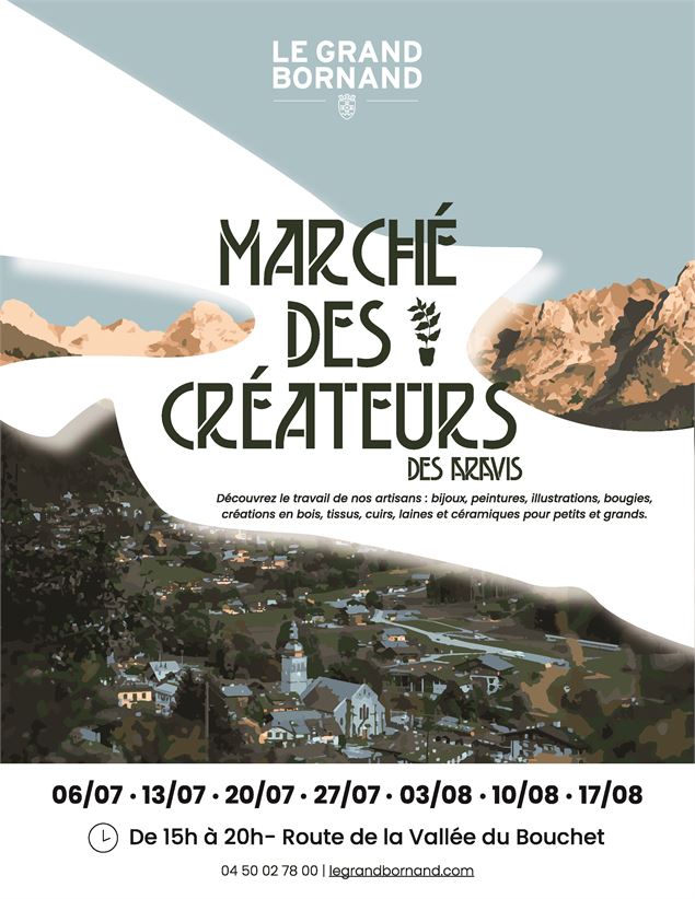 Affiche du marché des créateurs_Le Grand-Bornand - ©Le Grand-Bornand Tourisme