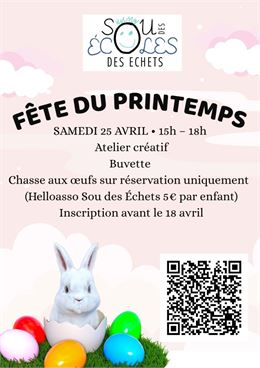 Fête du Printemps et Chasse aux oeufs - Sou des Ecoles des Echets
