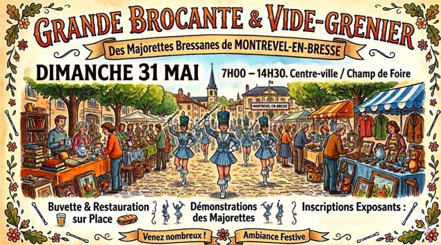 Vide-greniers des majorettes bressanes - Asso Les majorettes bressanes 