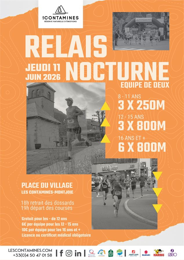 Affiche Relais Nocturne Les Contamines - Les Contamines Tourisme