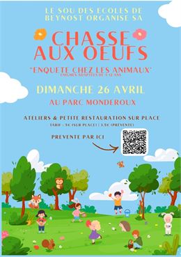 Chasse aux oeufs - Sou des Ecoles de Beynost