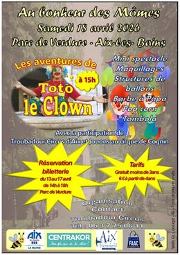 Affiche bonheur des mômes - Troubadour circus