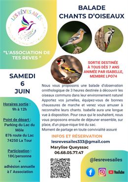 BALADE CHANTS D'OISEAUX - LES REVES AILES