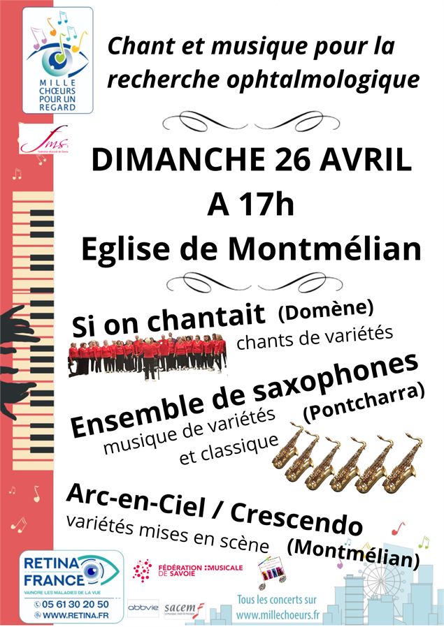 Concert en faveur de la recherche ophtalmologique (Retina)