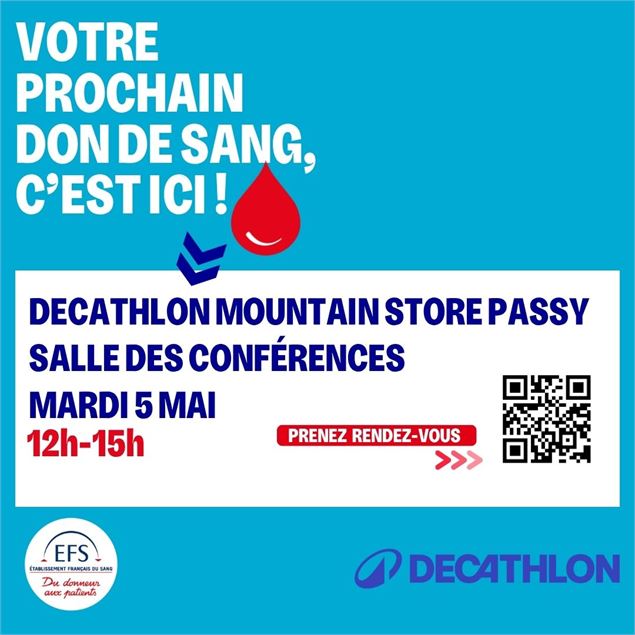 Don du sang - Mountain Store_Passy