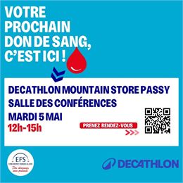 Don du sang - Mountain Store_Passy