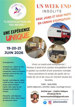 WEEK END INSOLITE EN CAMION - LES REVES AILES
