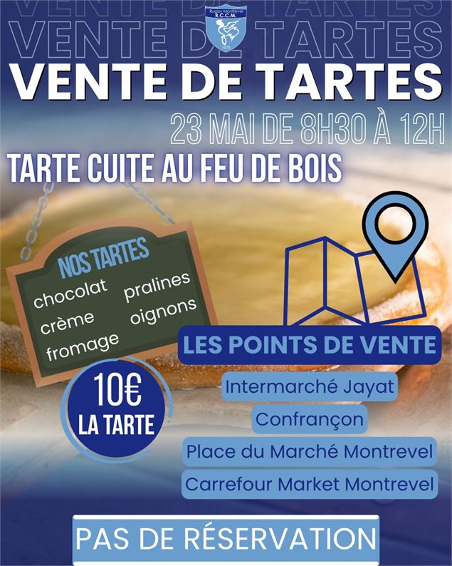 Affiche Vente de tartes_Montrevel-en-Bresse - ©RCCM