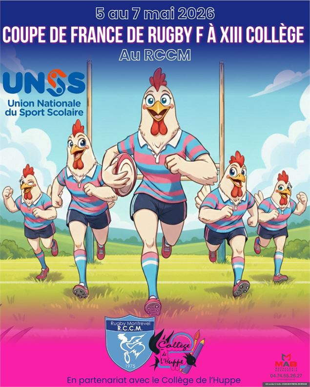 Affiche Coupe de France de Rugby F à XIII - ©RCCM