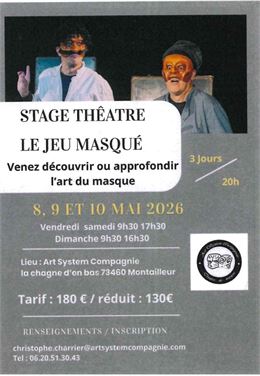 Stage de théâtre : Le jeu masqué_Montailleur