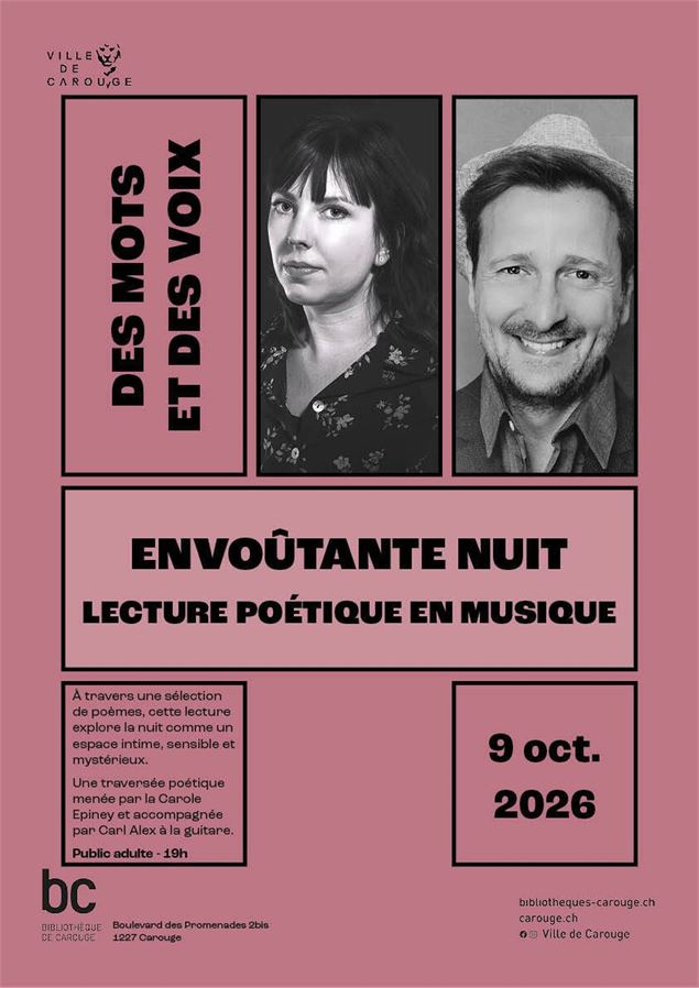 Envoûtante nuit : Lecture poétique en musique - DR