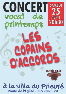 Concert vocal de printemps : "Les Copains d'Accords"_Sevrier - Les Copains d'Accords