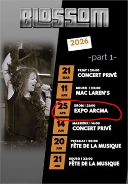 Blossom Rock band en concert - Blossom