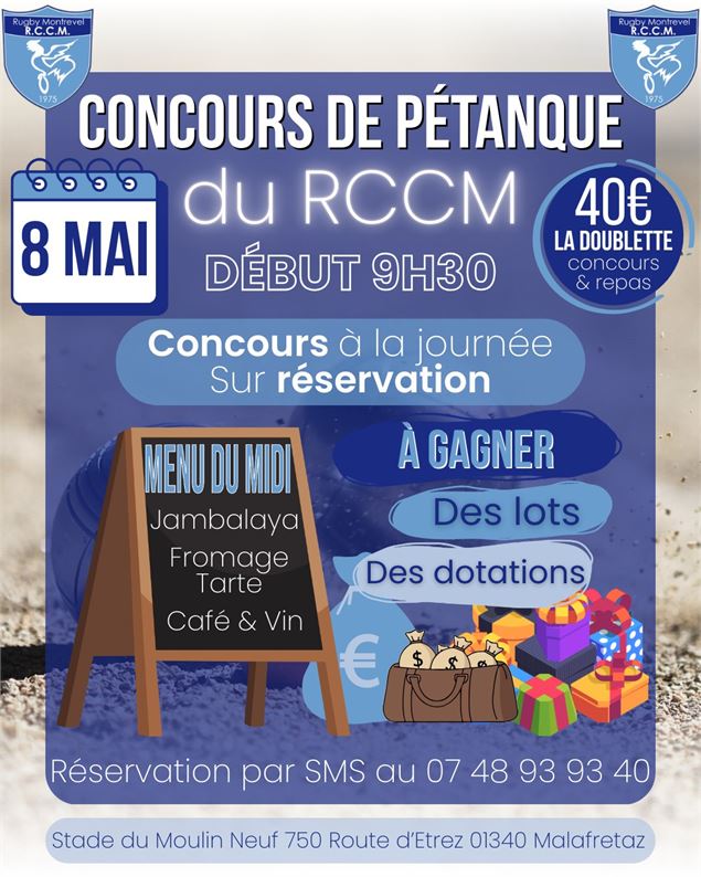 Affiche_Concours de Pétanque du RCCM_Malafretaz - ©RCCM