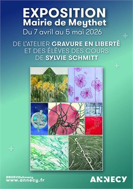 Exposition réalisée par l'atelier gravure en liberté et les élèves de Sylvie Schmitt_Annecy