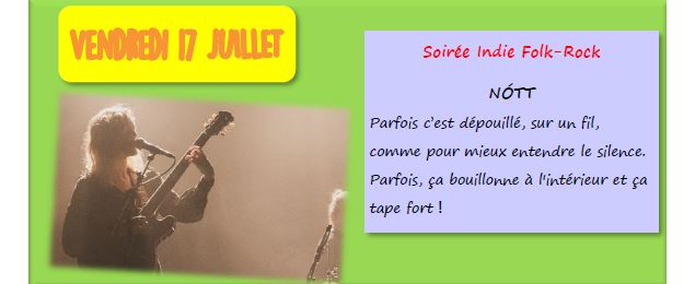 Apéro concert de l'été - Indie Folk-Rock_Montmerle-sur-Saône