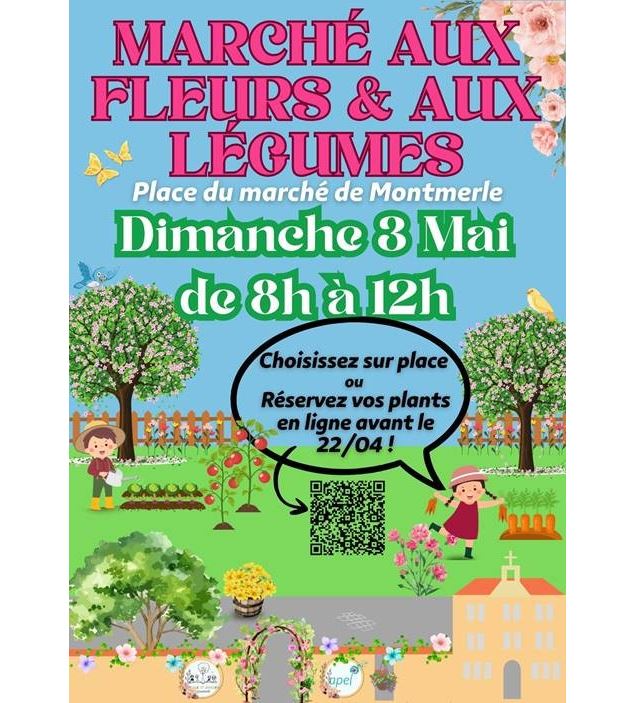 Marché aux fleurs et aux légumes_Montmerle-sur-Saône
