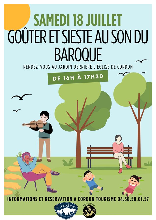Goûter et sieste baroque - © Cordon Tourisme