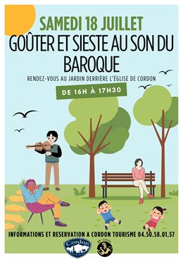 Goûter et sieste baroque - © Cordon Tourisme