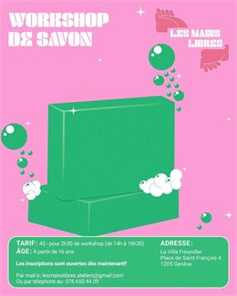 Atelier de fabrication de savons samedi 2 mai 2026 de 14h à 16h30. Dès 16 ans. Villa Freundler à Pla