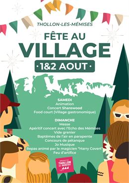 Affiche fête au village - Mairie